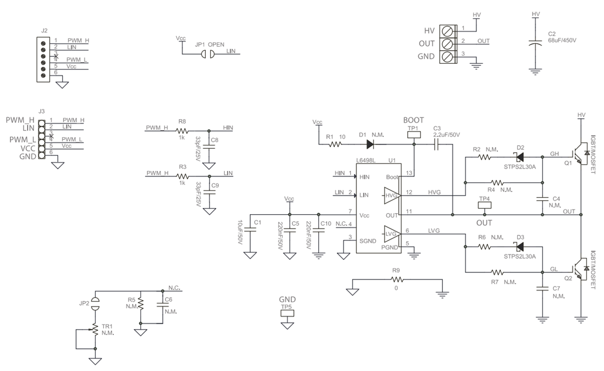 原理图 - STMicroelectronics EVAL6498L评估板